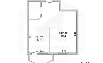 Купить 1-комнатную квартиру, Брест, Центр, ул. Комсомольская. Фото 1