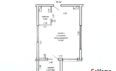 Купить 1-комнатную квартиру, Минск, Савицкого ул., 37 (Октябрьский район). Фото 4