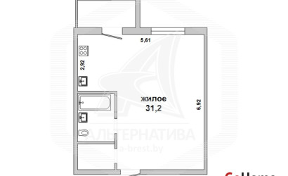 Купить 1-комнатную квартиру, Кобрин, , . Фото 4