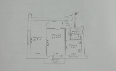 Купить 2-комнатную квартиру, Барановичи, Курчатова , 17. Фото 17