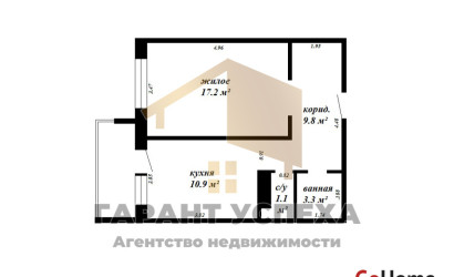 Купить 1-комнатную квартиру, Брест, ул. Рябцева, д. . Фото 1