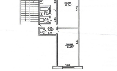 Купить 2-комнатную квартиру, Гродно, ул. Терешковой , д. 13А. Фото 7