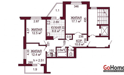 Купить 3-комнатную квартиру, Гродно, Репина, 43. Фото 19