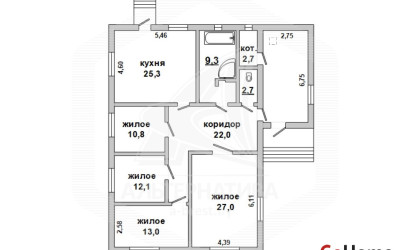 Купить дом, Тельмы-1, Тельминский с/с, 10 соток. Фото 12