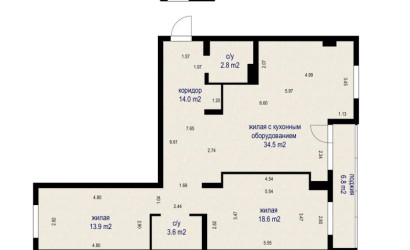 Купить 3-комнатную квартиру, Минск, Дзержинского просп., 15(Московский район). Фото 5