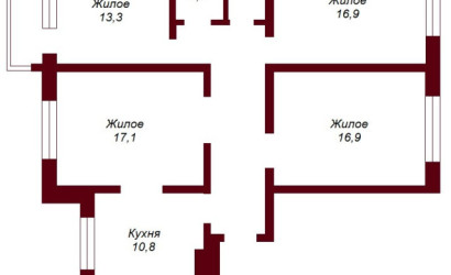 Купить 4-комнатную квартиру, Брест, Грюнвальдская. Фото 14