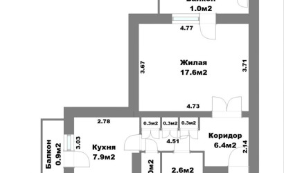 Купить 1-комнатную квартиру, Минск, Корженевского ул., 9/1(Октябрьский район). Фото 24