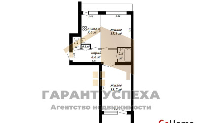 Купить 2-комнатную квартиру, Брест, ул. Кривошеина, д. . Фото 16