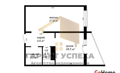 Купить 1-комнатную квартиру, Брест, ул. Вульковская, д. . Фото 11