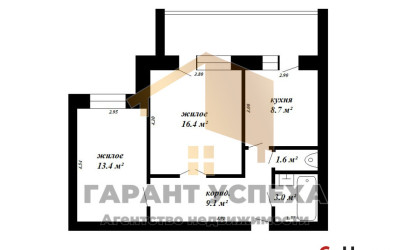 Купить 2-комнатную квартиру, Брест, ул. Дубровская. Фото 15