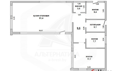 Купить дом, Жабинка, Ракитницкий с/с, 9.73 соток. Фото 1