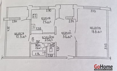 Купить 2-комнатную квартиру, Жлобин, м-н 19-й, 8. Фото 2