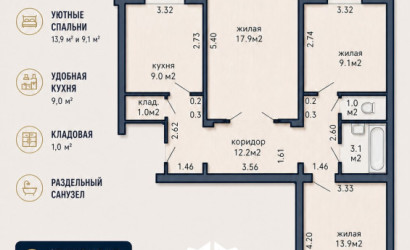 Купить 3-комнатную квартиру, Минск, Мазурова, 4(Фрунзенский район). Фото 2