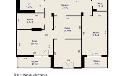 Купить 3-комнатную квартиру, Минск, Воронянского ул., 40 (Октябрьский район). Фото 14