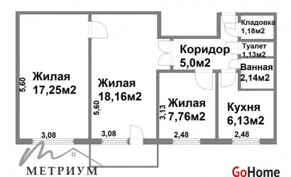 Купить 3-комнатную квартиру, Светлогорск, 50 Лет Октября ул., 16. Фото 18