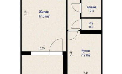 Купить 1-комнатную квартиру, Минск, ул. Ландера, д. 52 (Октябрьский район). Фото 1