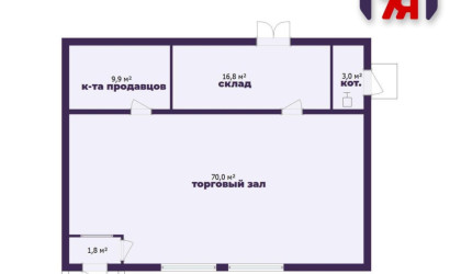 Продажа торгового помещения, Погост-1, Зиновьева ул.,  102 кв.м.. Фото 23