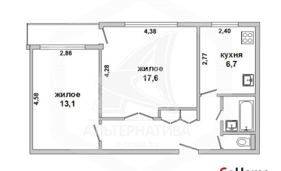 Купить 2-комнатную квартиру, Брест, Речица, ул. Адамковская. Фото 10