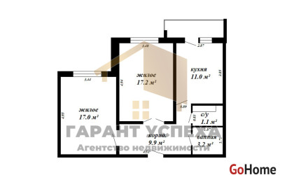 Купить 2-комнатную квартиру, Брест, ул. Сябровская. Фото 13