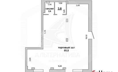 Аренда торгового помещения, Брест, Центр,  76 кв.м.. Фото 2