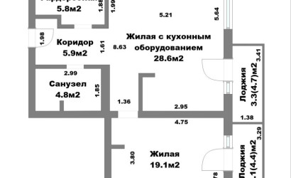 Купить 2-комнатную квартиру, Минск, Победителей просп., 135/Б (Центральный район)