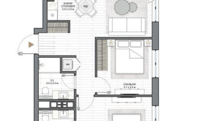  64 м2, Минск(Виталия Цвирко ул., 67)
