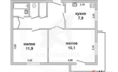 Купить 2-комнатную квартиру, Брест, Восток, ул. Ленинградская. Фото 6