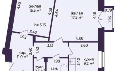 Купить 2-комнатную квартиру, Минск, Независимости просп., 29 (Центральный район). Фото 38
