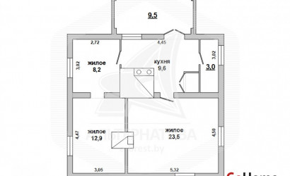 Купить дом в деревне, Старое Роматово, Великоритский с/с, 25 соток. Фото 1