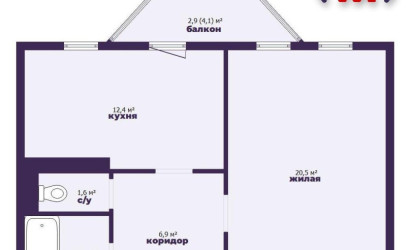 Купить 1-комнатную квартиру, Минск, Щорса ул., 11 (Московский район). Фото 10