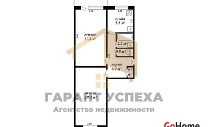 Купить 2-комнатную квартиру, Брест, ул. Кривошеина. Фото 15