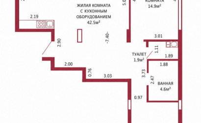 Купить 3-комнатную квартиру, Гродно, Советских Пограничников, 57. Фото 12
