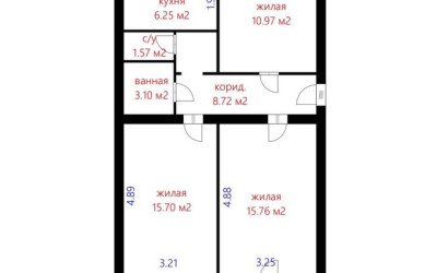 Купить 3-комнатную квартиру, Минск, Стрелковая ул., 5 (Ленинский район). Фото 2
