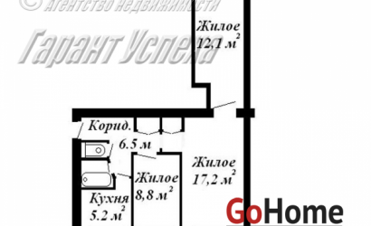 Купить 3-комнатную квартиру, Брест, ул. Дворцы. Фото 1