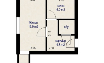 Купить 2-комнатную квартиру, Минск, ул. Кулешова, д. 4 (Заводской район). Фото 16