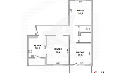 Купить 3-комнатную квартиру, Брест, Восток, ул. Московская. Фото 19