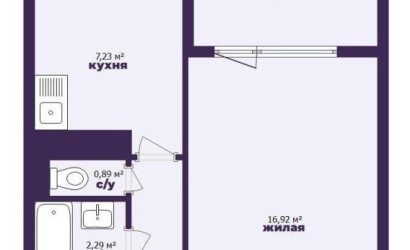 Купить 1-комнатную квартиру, Минск, Асаналиева ул., 13/3 (Октябрьский район). Фото 2