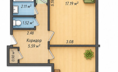 Купить 2-комнатную квартиру, Минск, Ольшевского, 47(Фрунзенский район). Фото 1