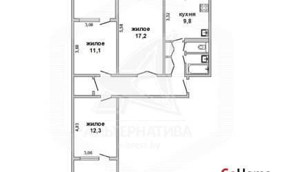 Купить 3-комнатную квартиру, Брест, Центр, ул. Пушкинская. Фото 1