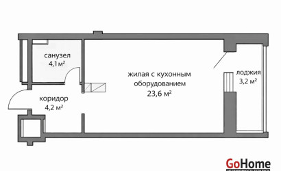 Купить 1-комнатную квартиру, Минск, ул. Рафиева, д. 54а (Московский район). Фото 2