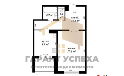 Купить 1-комнатную квартиру, Брест, ул. Гвардейская, д. . Фото 18