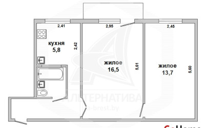 Купить 2-комнатную квартиру, Брест, Центр, ул. Интернациональная. Фото 17