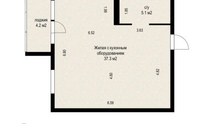 Купить 1-комнатную квартиру, Минск, Дзержинского просп., 15 (Московский район). Фото 15