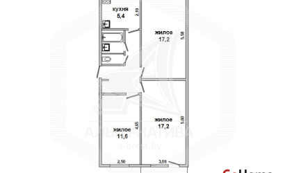 Купить 3-комнатную квартиру, Брест, Восток, ул. Молодогвардейская. Фото 11