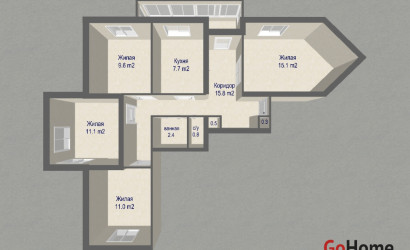 Купить 4-комнатную квартиру, Минск, ул. Городецкая, д. 15 (Первомайский район). Фото 2