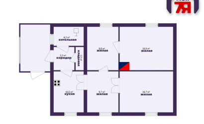 Купить 3-комнатную квартиру, Каштановка. Фото 30