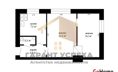Купить 2-комнатную квартиру, Высокое, Ленина. Фото 8