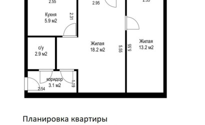 Купить 2-комнатную квартиру, Минск, Козлова ул., 23/а (Первомайский район). Фото 2