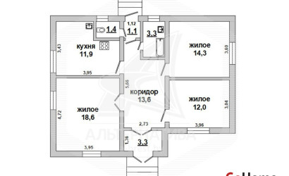 Купить дом, Озяты, Озятский с/с, 18 соток. Фото 1