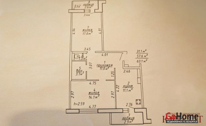 Купить 2-комнатную квартиру, Витебск, Широкая, 36. Фото 8